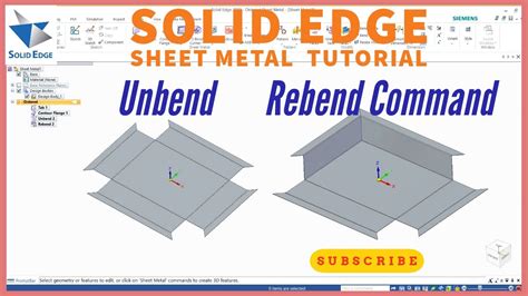 solid edge sheet metal tutorial pdf|solid edge sheet metal thickness.